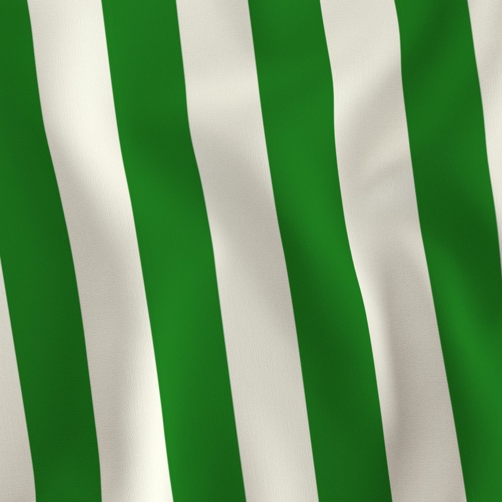Ivory and Green 2 Inch Vertical Stripes Fabric 2 inch vertical fabric