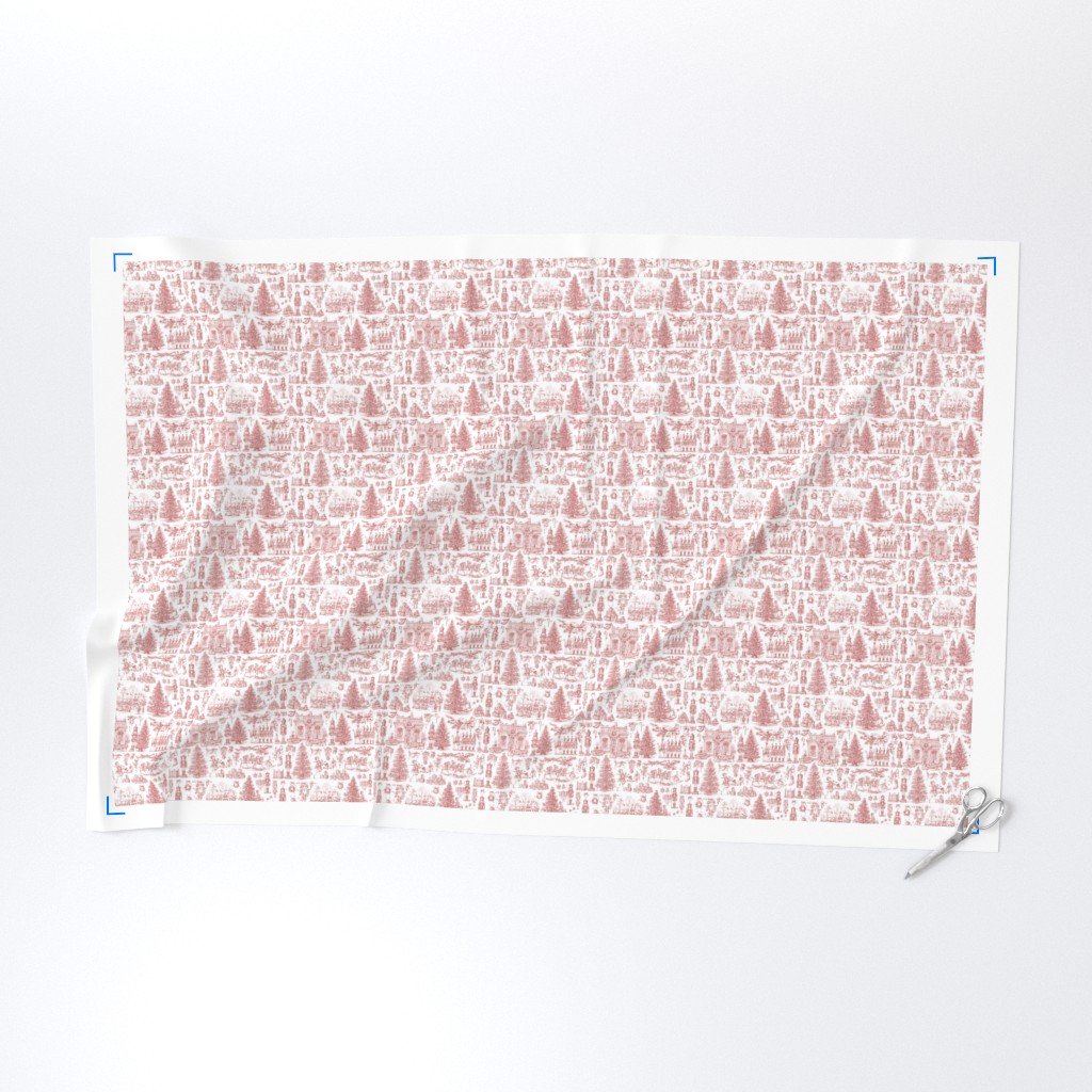 Christmas Nutcracker Toile Christmas Red Fabric christmas nutcracker fabric