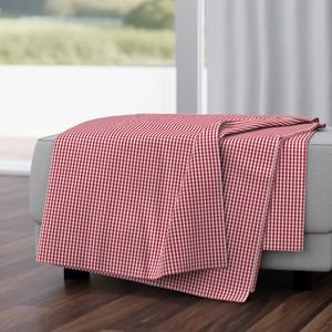 Small USA Flag Red and White Gingham Checks Interior Collection Design Collection american checks throw blanket design