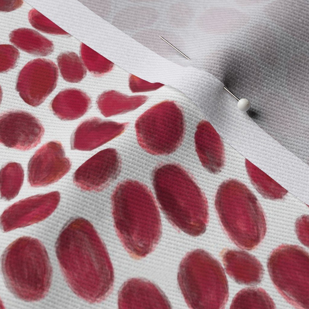 Cranberries on White Fabric berries fabric