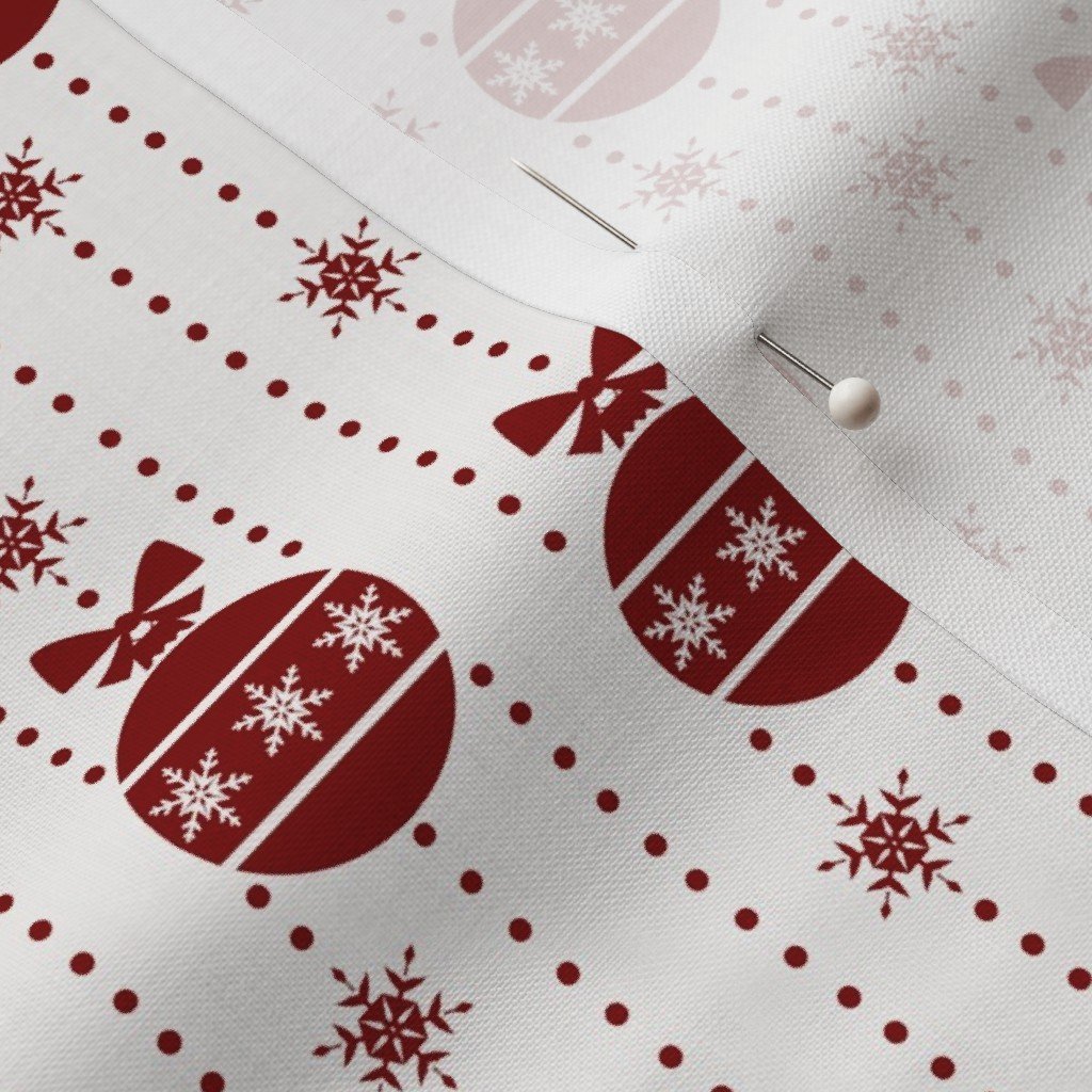 Dark Christmas Christmas Candy Apple Red Ball Ornaments Fabric christmas ornaments fabric