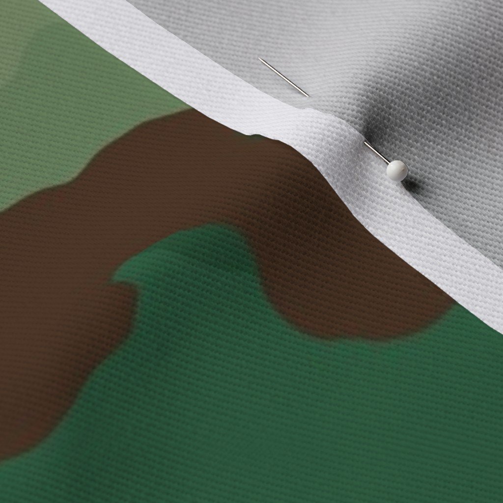 Military Army Green and Khaki Brown Camo Camouflage Print Fabric army camo fabric