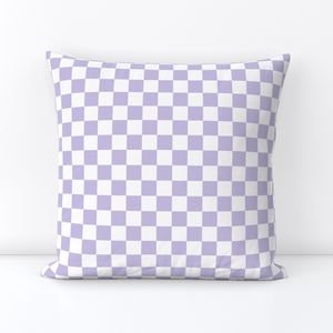 One Inch Checks in Springtime Lavender and White Home Decor Collection Home Styling Collection lavender white throw pillow design