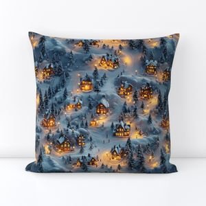 Night Before Christmas - Winters Whisper Home Styling Collection Decor Collection escape throw pillow design