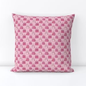Small Pink Croc Texture Handbag Fashion Repeat Pattern Design Collection Design Collection handbag pattern throw pillow design