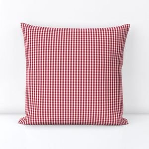 Small USA Flag Red and White Gingham Checks Interior Collection Design Collection flag checks throw pillow design