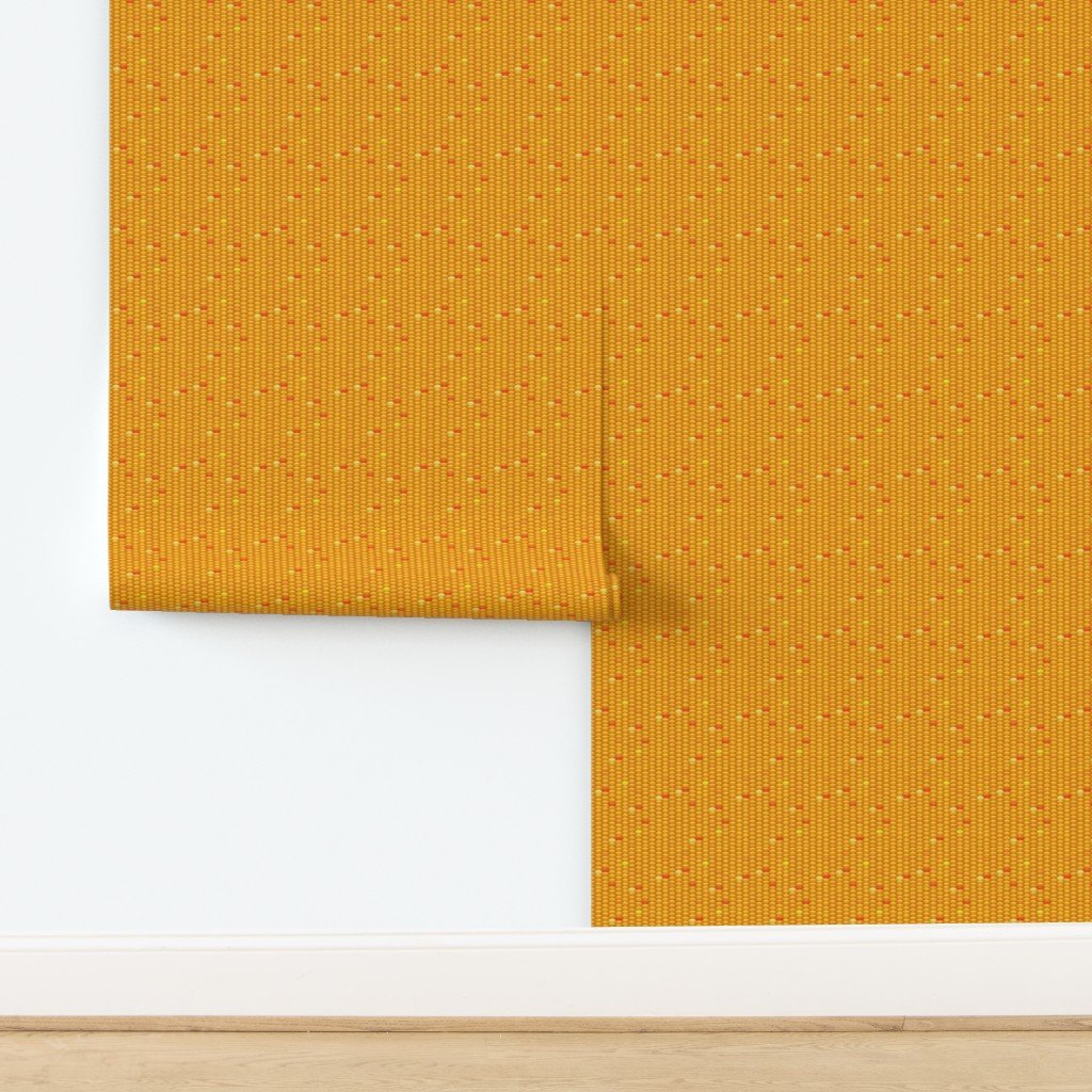 Indian Corn Kernels in Autumn Yellow Orange and Brown for Thanksgiving Design Collection design