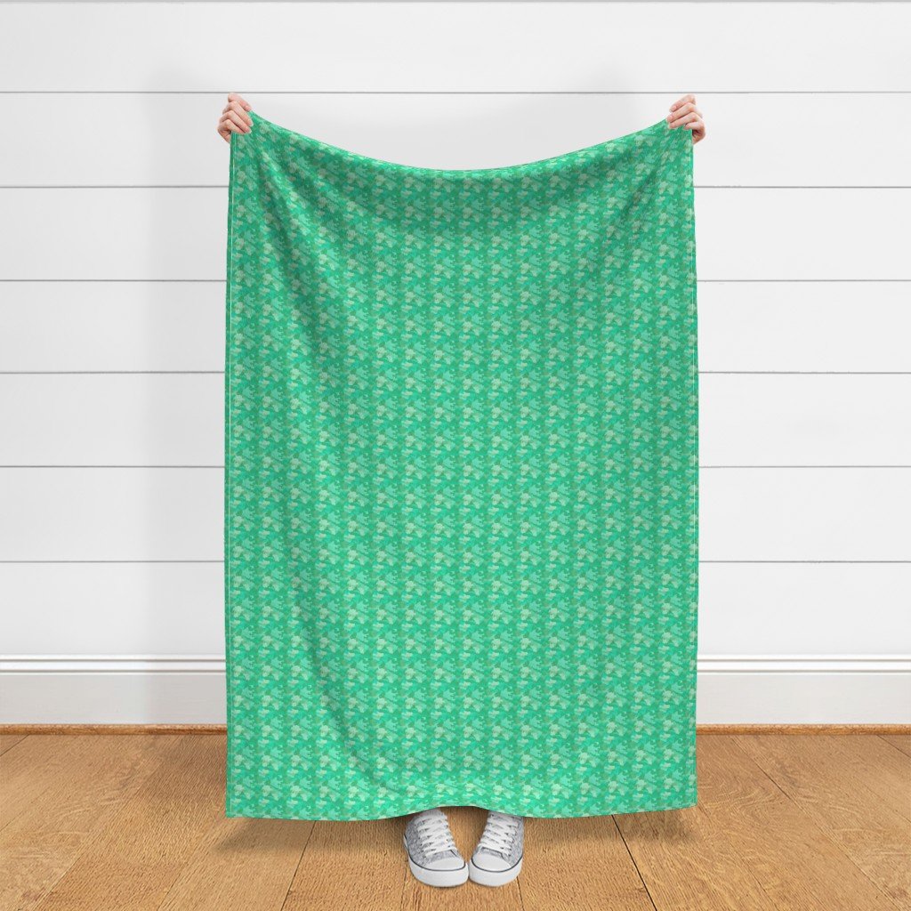 Small Sea Mint Camo Camouflage Pattern Fabric mint camo fabric