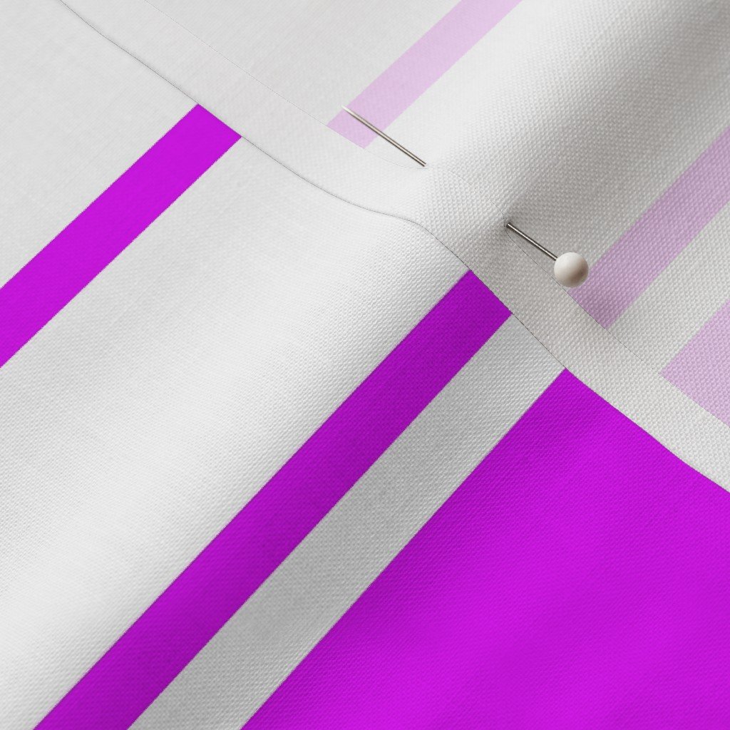 Orlando Orchid and White Horizontal French Stripe Fabric upholstery stripes fabric