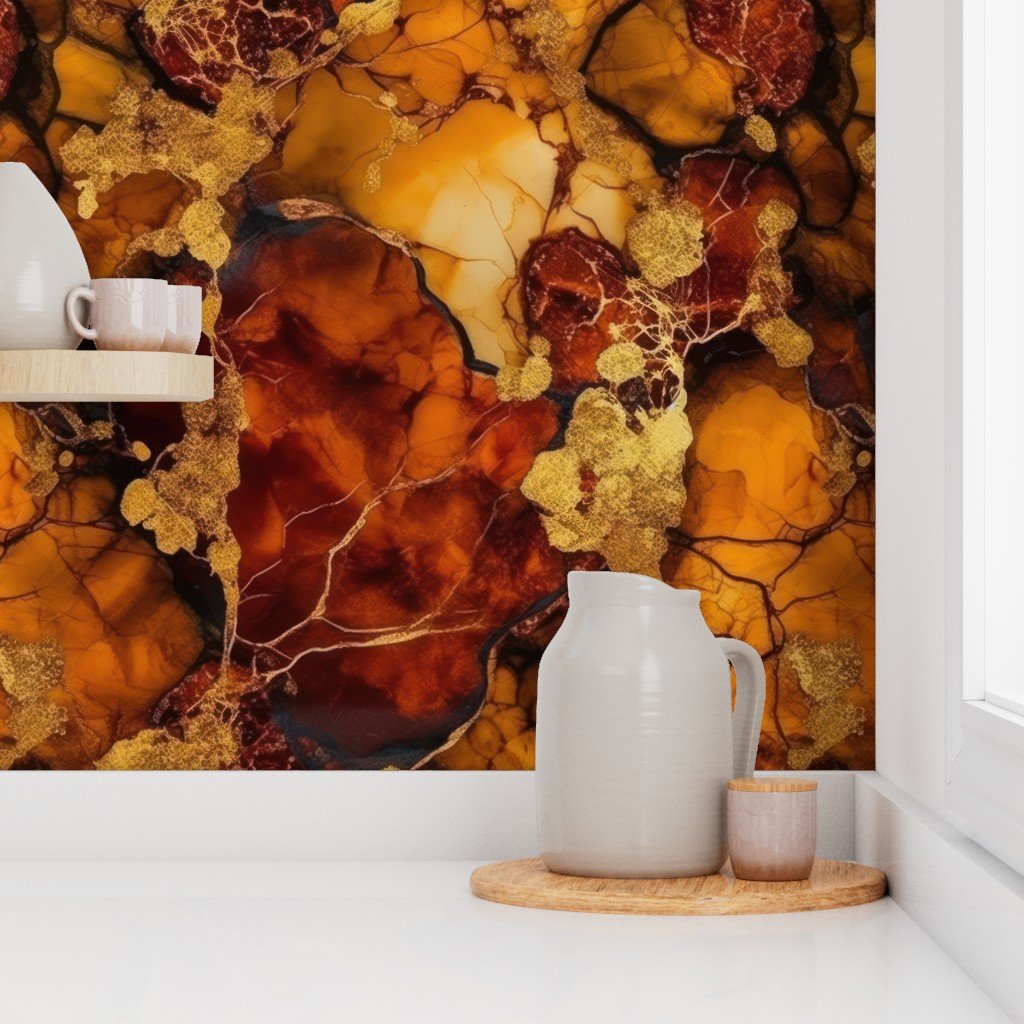 Amber and Gold Alcohol Ink 4 Interior Collection Home Styling Collection alcohol ink wallpaper