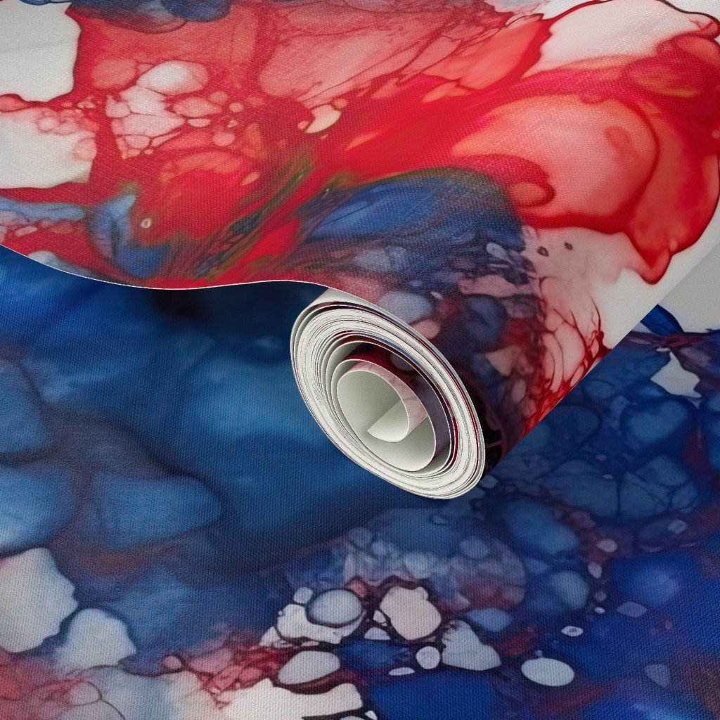Red White and Blue Alcohol Ink American Patriotic Flag Colors Alcohol Ink Design Collection Home Styling Collection alcohol ink pattern wallpaper