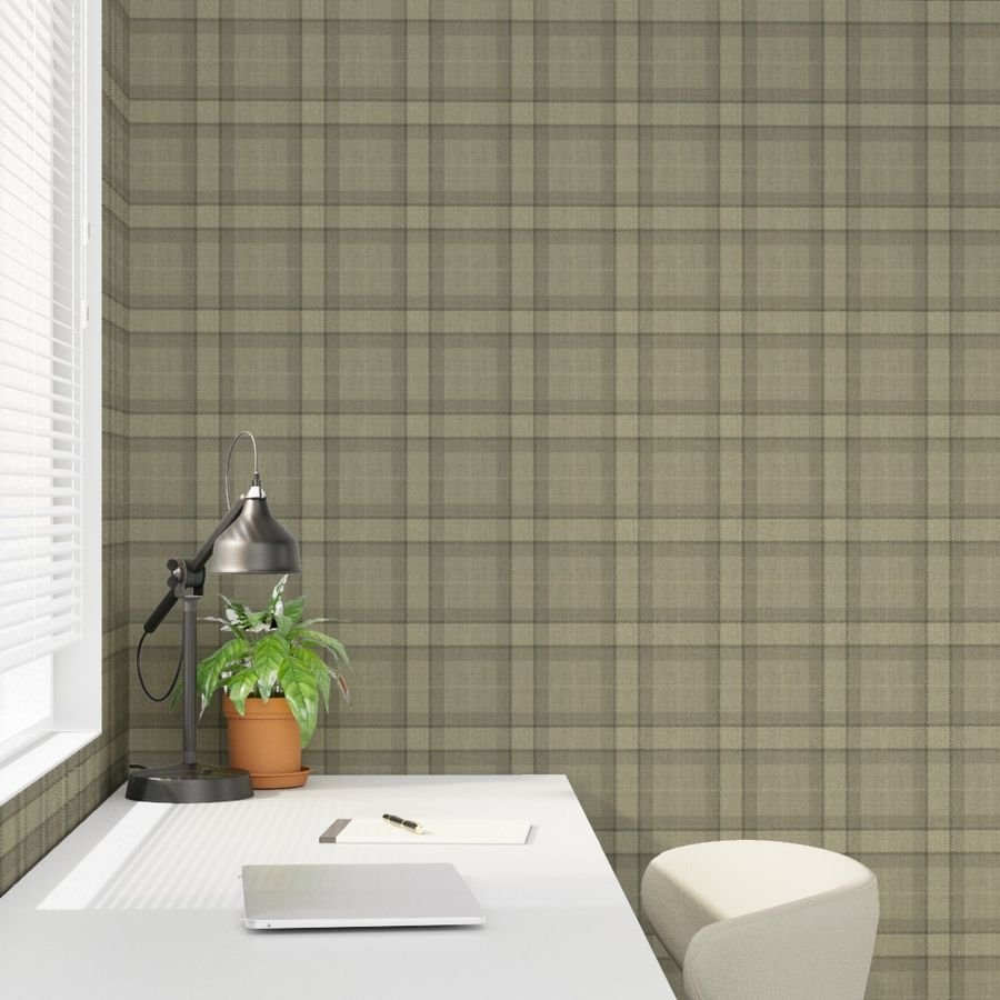 Yellow Gold Vintage Christmas Tartan Plaid Decor Collection Home Styling Collection christmas plaid wallpaper