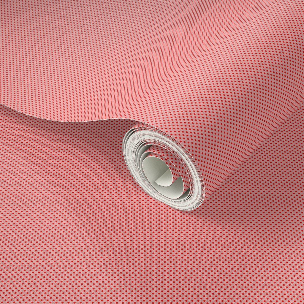 Red Spots on Rose 1/4 Inch Spacing Decor Collection Decor Collection dot pattern wallpaper