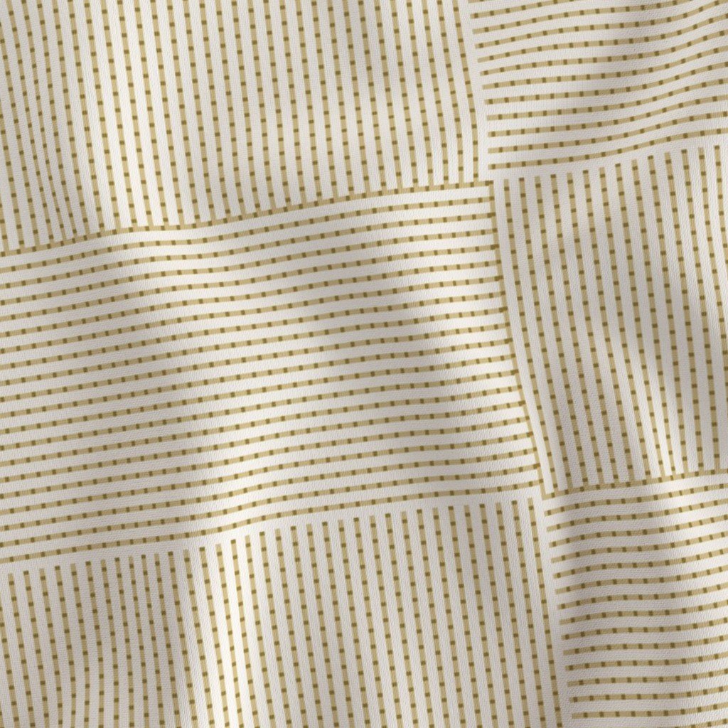 Patchwork Quilt Squares in Shades of Straw Beige Seersucker-look Fabric straw beige fabric