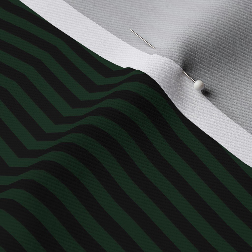 Micro Thin Halloween Stripes in Green and Black Fabric green witch stripes fabric