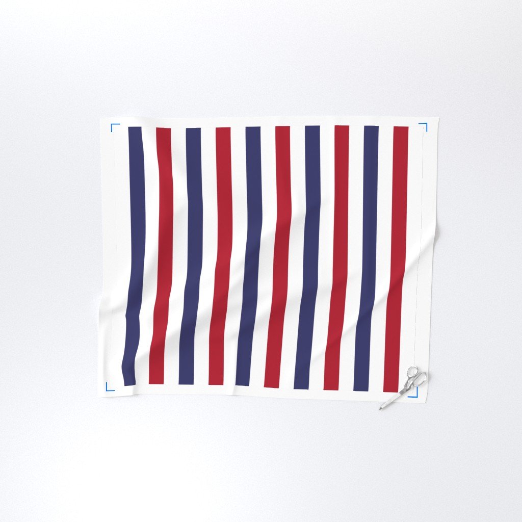 2 inch Flag Red White and Blue Alternating V Stripes Fabric patriotic stripes fabric