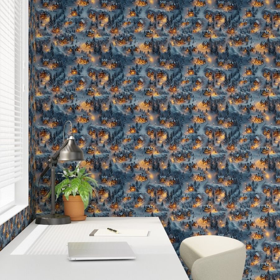 Night Before Christmas - Winters Whisper Home Styling Collection Decor Collection escape wallpaper