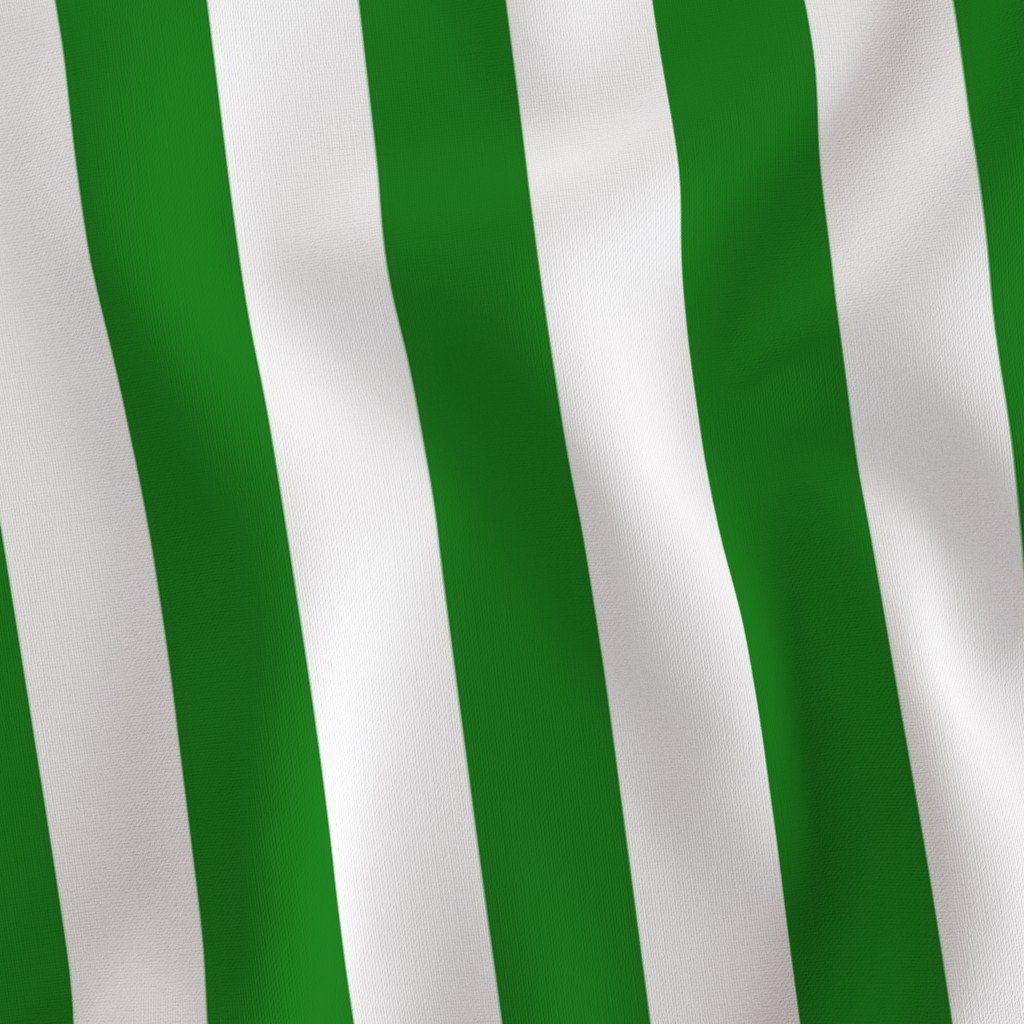 Classic Green and White 2 Inch Vertical Stripes Fabric vertical stripes fabric