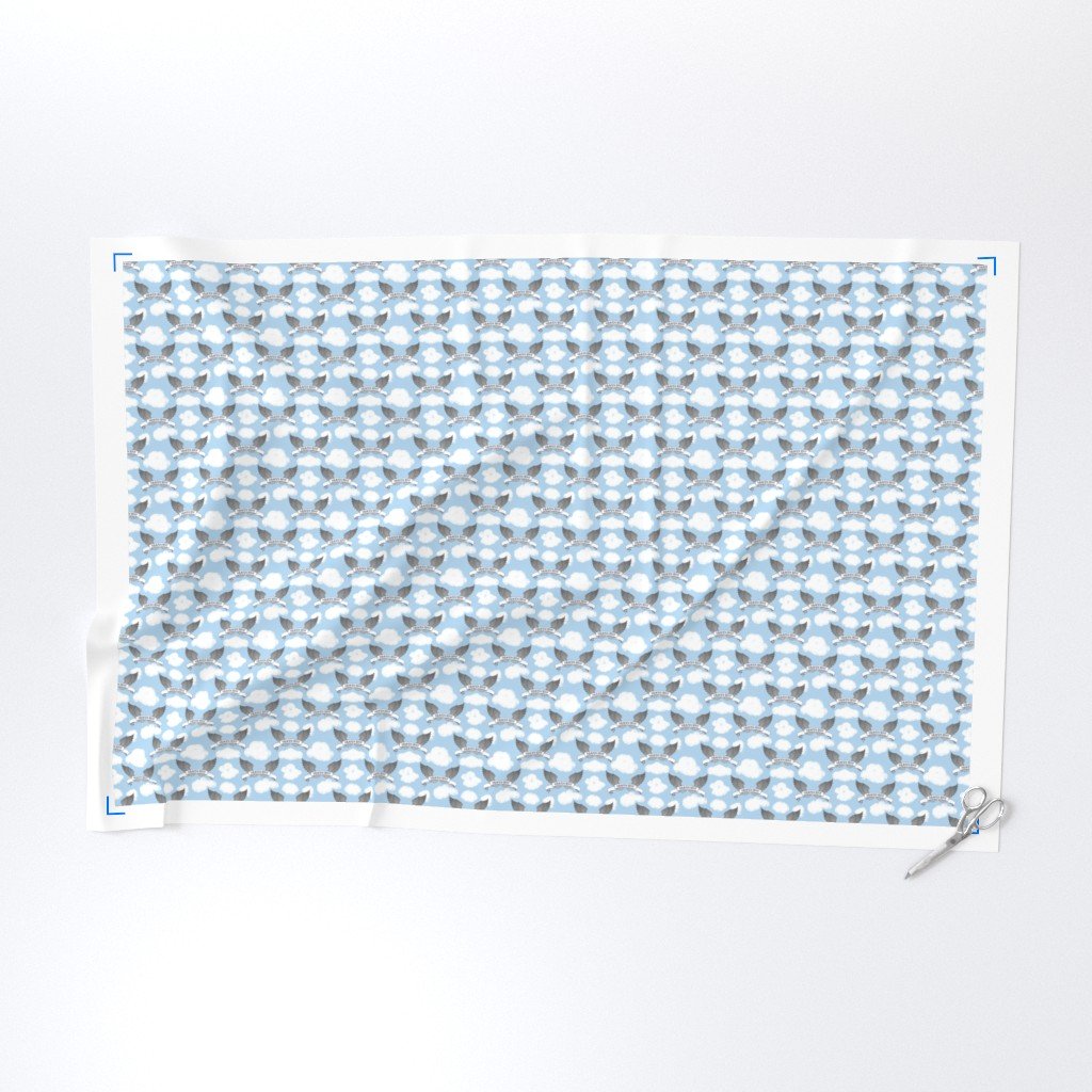 Blue Sky Heaven Sent Clouds Fabric blue sky with clouds fabric