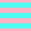 3 inch Wide Horizontal Palm Beach Pink and South Beach Aqua Cabana Stripes