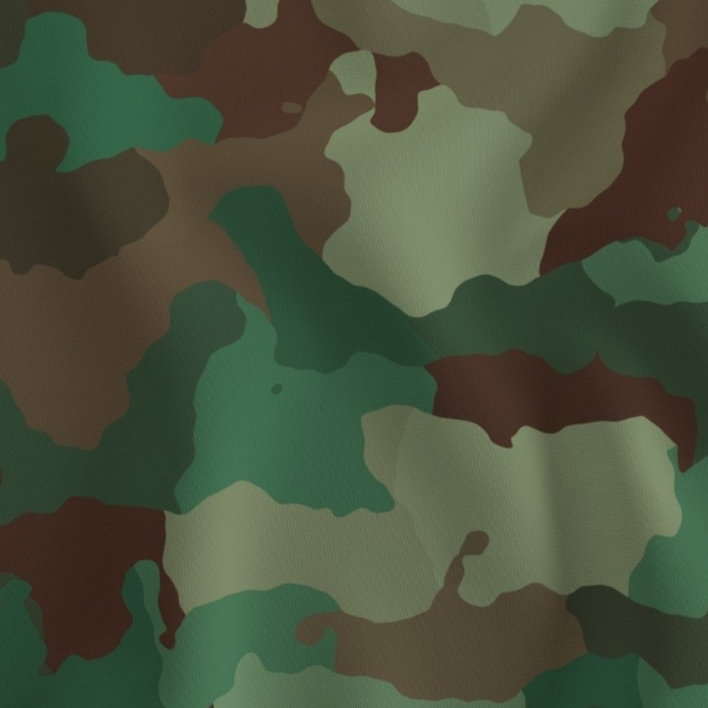 Military Army Green and Khaki Brown Camo Camouflage Print Fabric camouflage print fabric