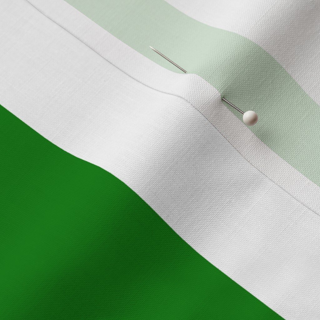 Classic Green and White 2 Inch Vertical Stripes Fabric bathroom fabric