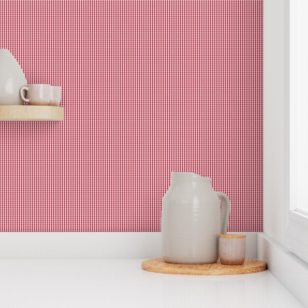 Small USA Flag Red and White Gingham Checks Interior Collection Design Collection red and gingham wallpaper