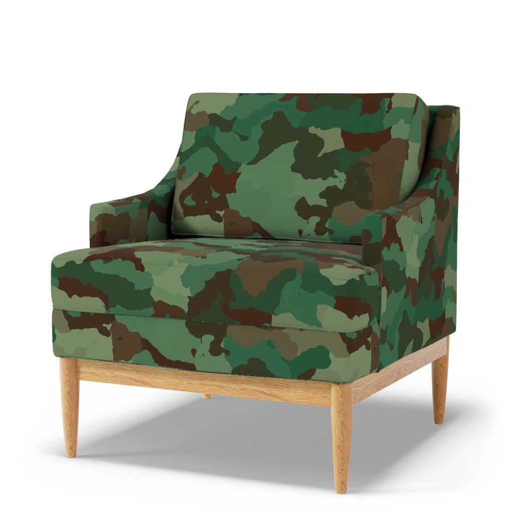 Military Army Green and Khaki Brown Camo Camouflage Print Fabric green brown fabric