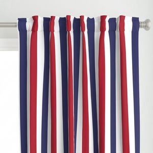 2 inch Flag Red White and Blue Alternating V Stripes Interior Collection Design Collection cabana stripes curtain design