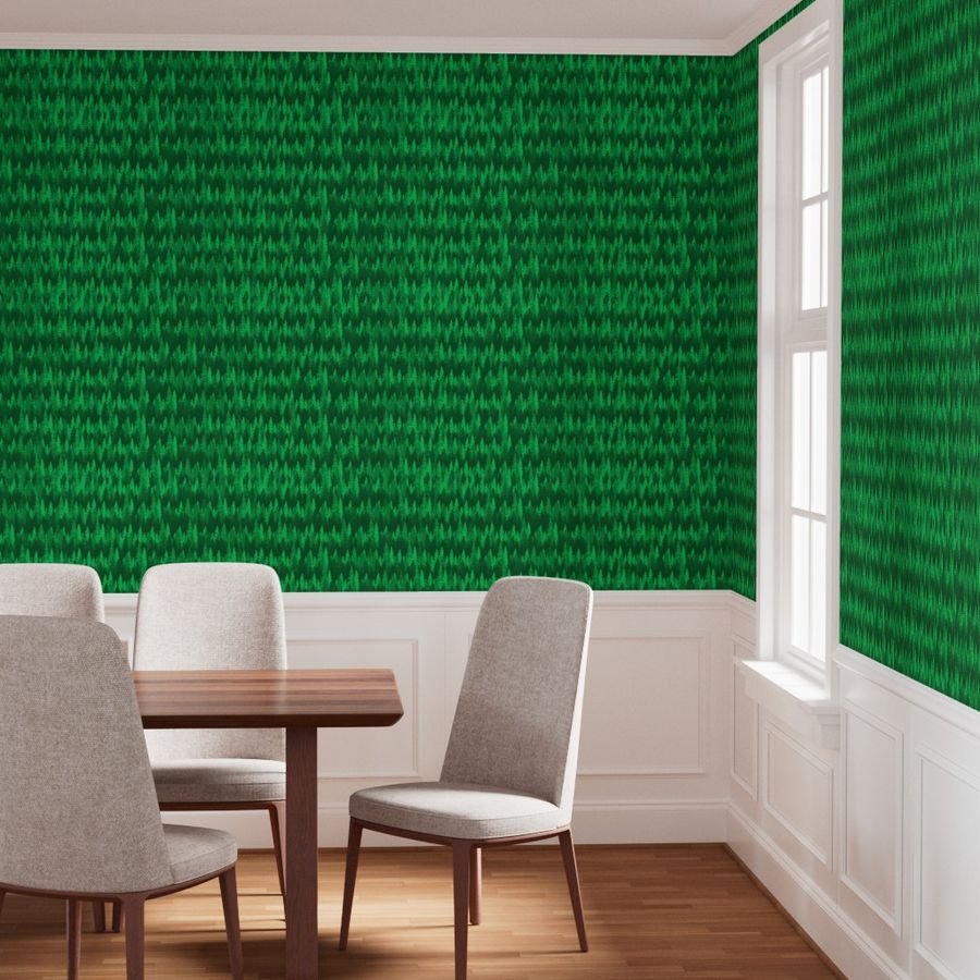 Endless Evergreen Forest with Fir Trees in Shades of Bright Green Home Styling Collection Home Decor Collection bright green forest wallpaper