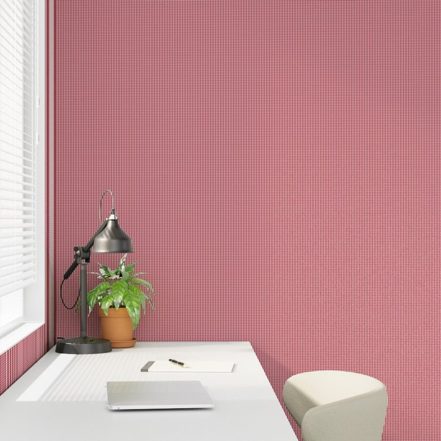 Small USA Flag Red and White Gingham Checks Interior Collection Design Collection american checks wallpaper