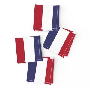 2 inch Flag Red White and Blue Alternating V Stripes Interior Collection Design Collection national flag napkins design