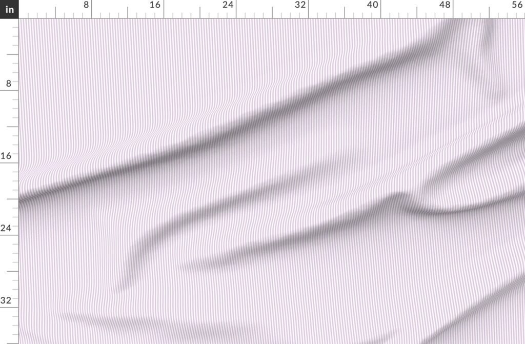 Soft Lilac Pinstripe in an English Country Garden Fabric design