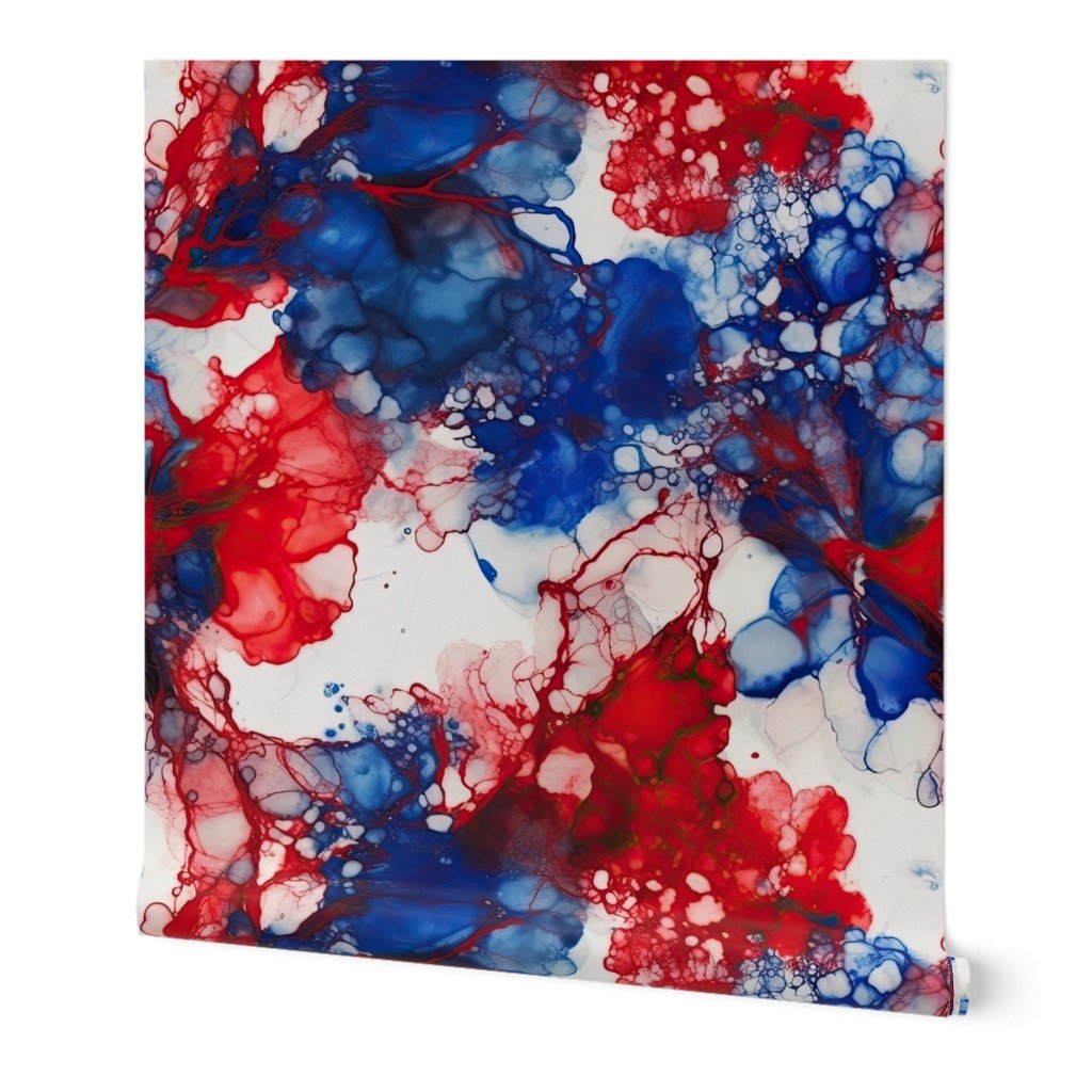 Red White and Blue Alcohol Ink American Patriotic Flag Colors Alcohol Ink Design Collection Home Styling Collection alcohol ink wallpaper