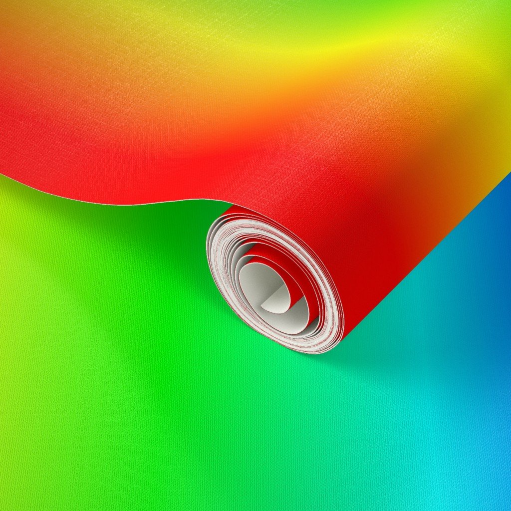 Bright Neon Rainbow Ombre Shade Design Collection Home Decor Collection rainbow ombre foil wallpaper
