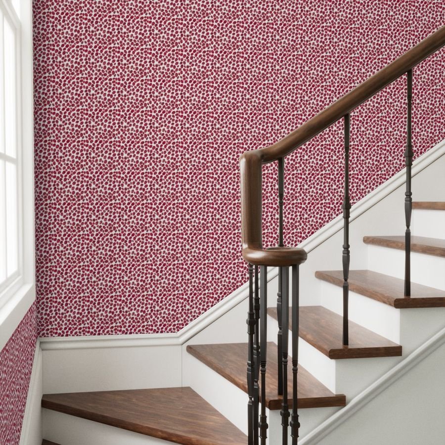 Cranberries on White Wallpaper cranberry red wallpaper