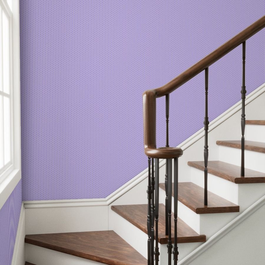 Puckered Seersucker-look Pin Stripes in Shades of Lilac Wallpaper lilac seersucker wallpaper