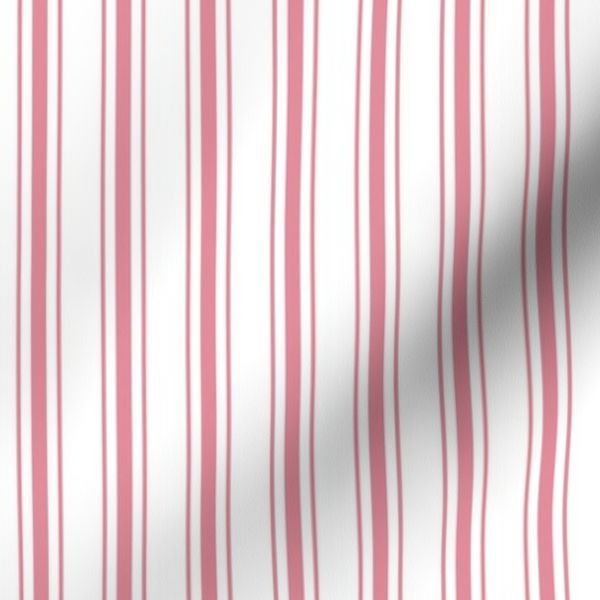 Small Vertical Nantucket Red Mattress Ticking Stripes on White Decor Collection Design Collection brittany reds fabric design
