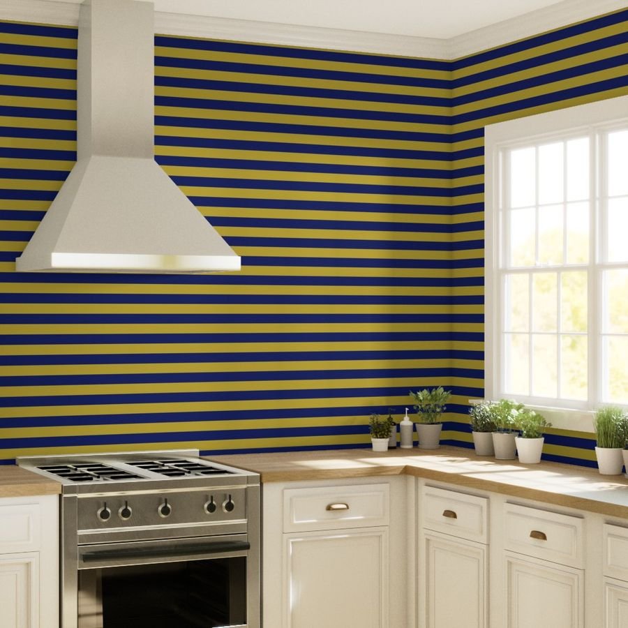 Arizona State Blue and Old Gold Horizontal Stripes Wallpaper arizona blue wallpaper