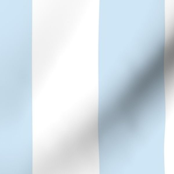 Merry Bright Pastel Blue and White Vertical 3 inch Big Top Circus Stripe Design Collection Decor Collection 3 inch stripes fabric design