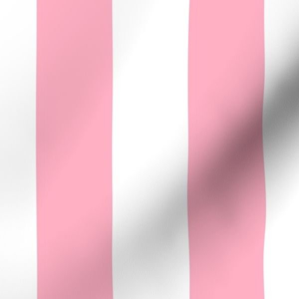 2 inch Wide Vertical Palm Beach Pink and White Cabana Stripes Home Styling Collection Home Decor Collection beach pink fabric design