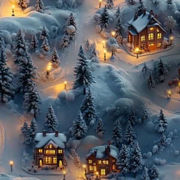 Night Before Christmas - Winters Whisper Home Styling Collection Decor Collection christmas fabric design