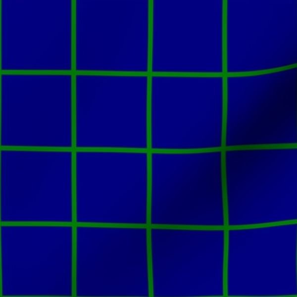 Green and Navy 2 Inch Grid Home Styling Collection Home Styling Collection 2 inch fabric design