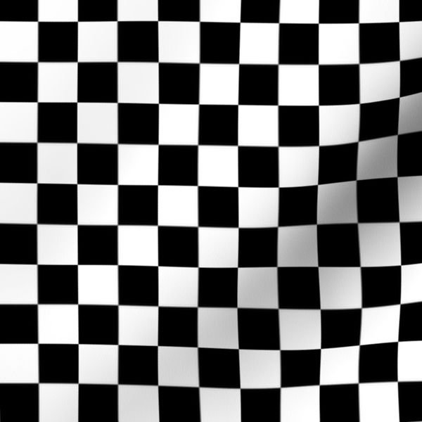 Black and White Checkerboard 3/4 inch-Check Interior Collection Interior Collection black and white fabric design