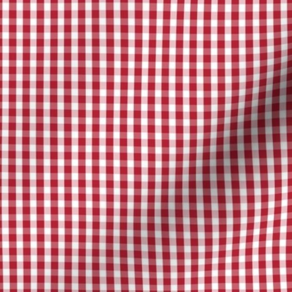 Small USA Flag Red and White Gingham Checks Interior Collection Design Collection american checks fabric design
