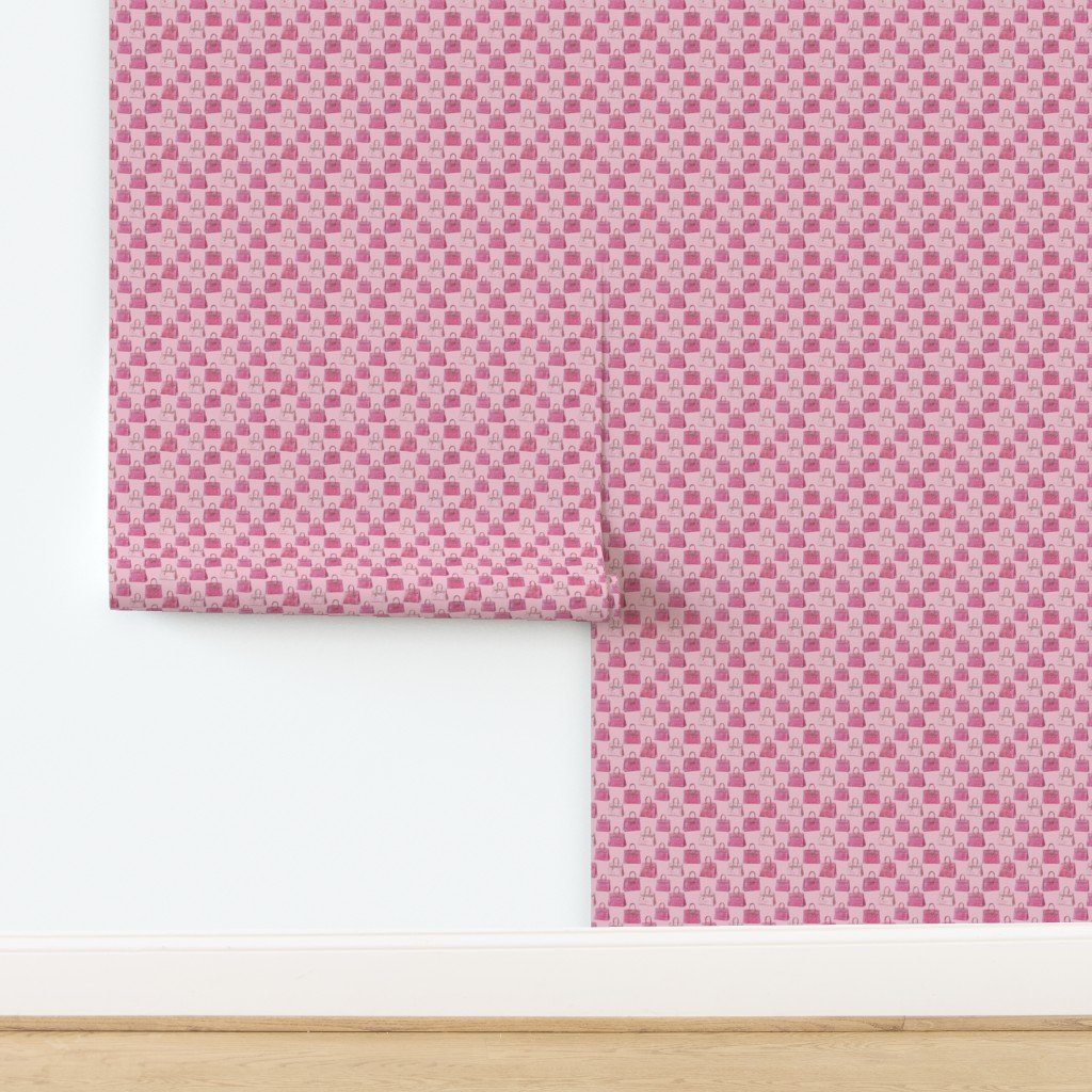 Small Pink Croc Texture Handbag Fashion Repeat Pattern Design Collection design