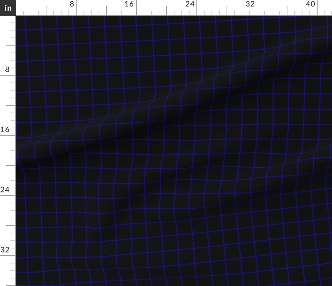 Navy and Black 2 Inch Grid Home Styling Collection Home Styling Collection 2 inch fabric