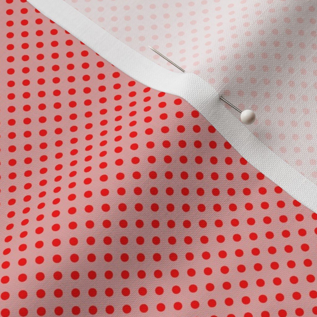 Red Spots on Rose 1/4 Inch Spacing Decor Collection Decor Collection dot pattern fabric