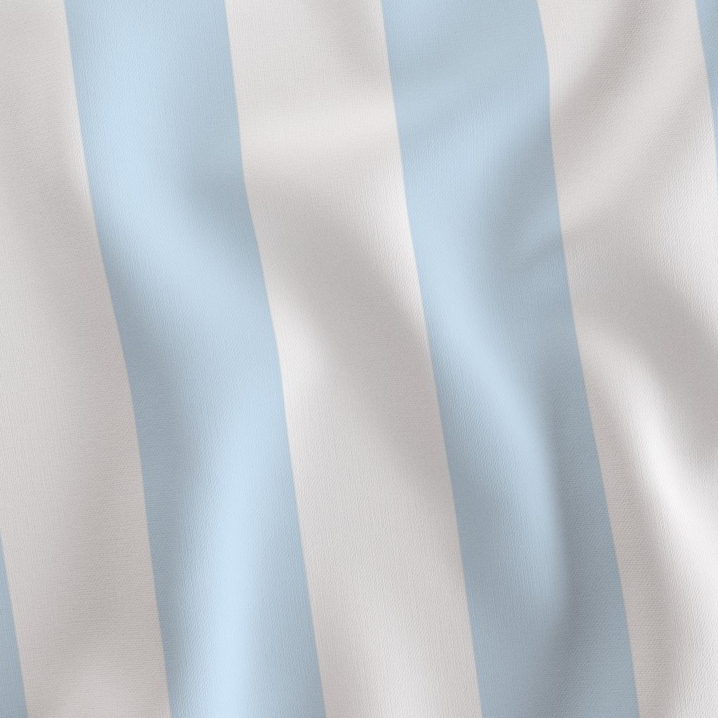 Merry Bright Pastel Blue and White Vertical 3 inch Big Top Circus Stripe Design Collection Decor Collection 3 inch stripes fabric