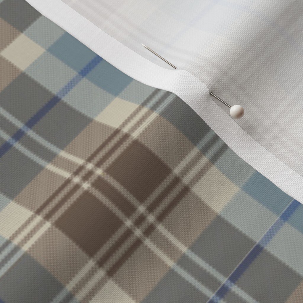 Cream with Beige and Blue French Provincial Tartan Home Decor Collection Design Collection autumnal tartan fabric